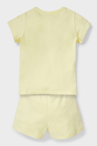 Children - Short pyjamas - 2 piece - light yellow