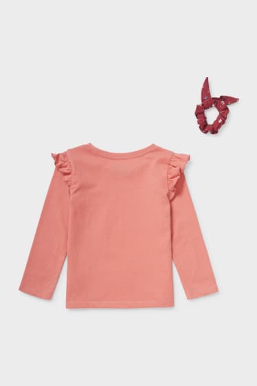 Niños - Spirit - set - camiseta de manga larga y goma para el pelo - rosa oscuro