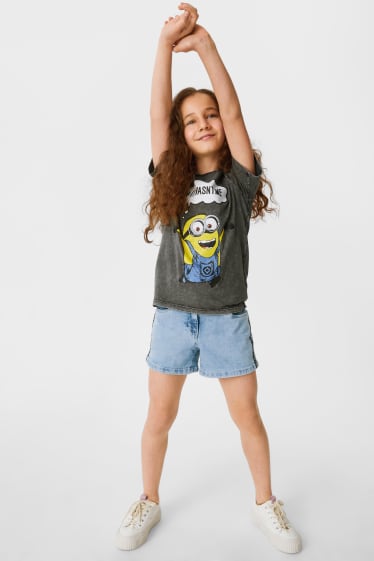 Enfants filles - Short en jean - jean bleu clair