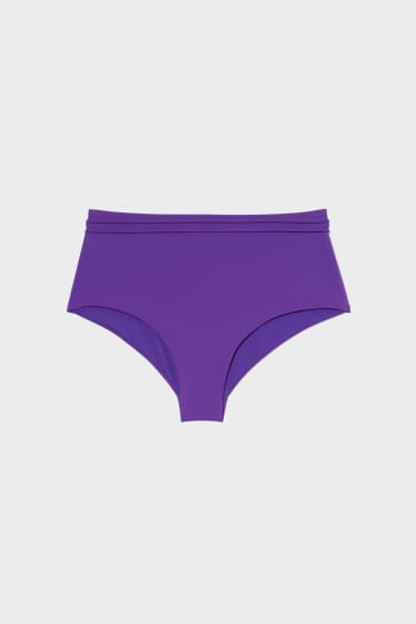 Women - Bikini bottoms - high rise - violet