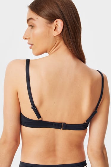 Damen - Bikini-Top mit Bügel - wattiert - Soft Touch - schwarz