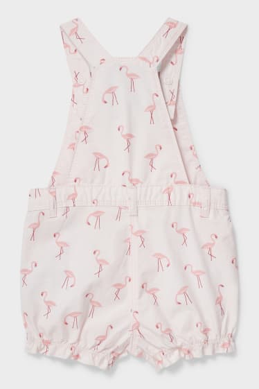 Bebeluși - Pantaloni scurți-salopetă bebeluși - roz