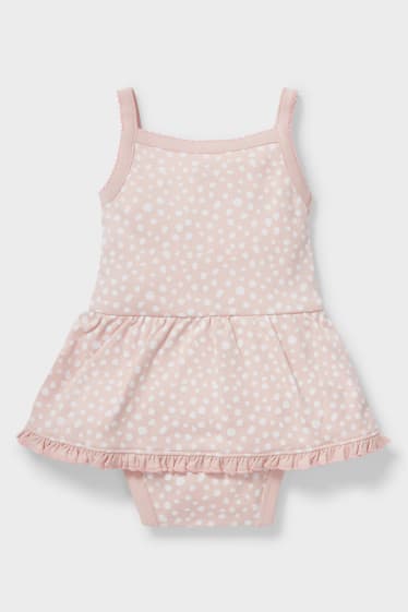Babies - Baby sleepsuit  - polka dot - rose