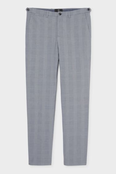 Uomo - Chino - slim fit - stretch - grigio melange