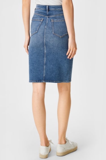 Women - Denim skirt - denim-blue