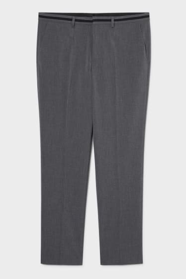 Hommes - Pantalon de costume - slim fit - gris chiné