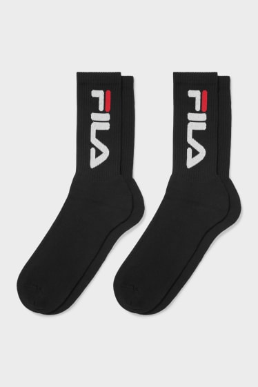 Hombre - FILA - pack de 2 - calcetines de tenis - negro