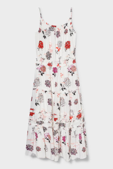 Women - Dress - floral - cremewhite