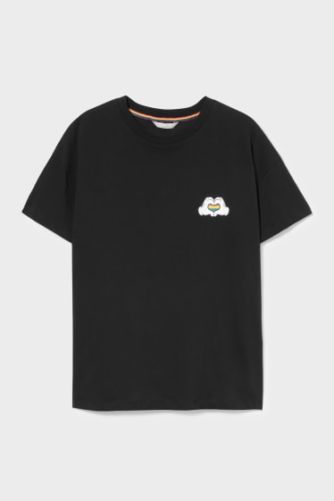 Tieners & jongvolwassenen - CLOCKHOUSE - T-shirt - PRIDE - zwart