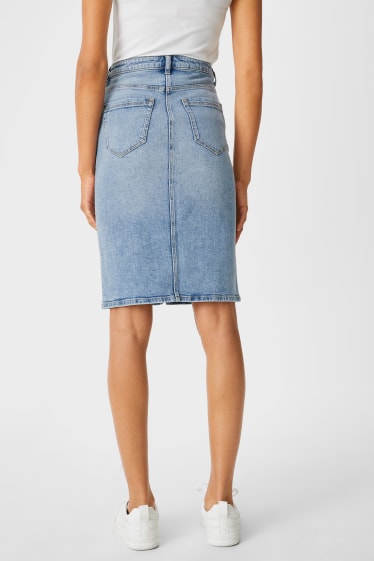 Women - Denim skirt - denim-light blue