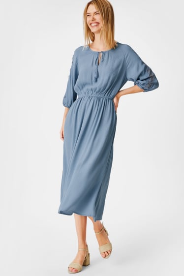 Women - Fit & flare dress - light blue