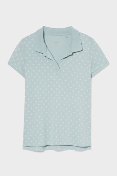 Damen - Basic-Poloshirt - mintgrün