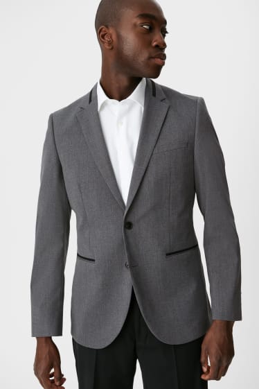 Men - Mix-and-match tailored jacket - slim fit - gray-melange