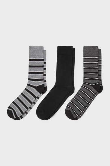Heren - Set van 3 paar - sokken - zwart