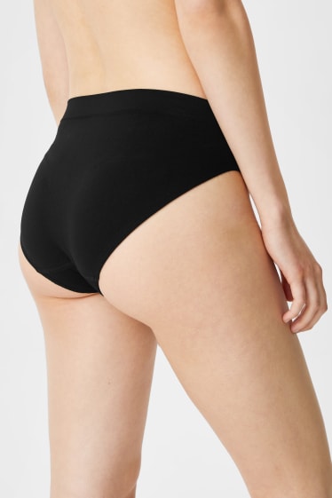 Dona - Paquet de 7 - calces - sense costures - negre