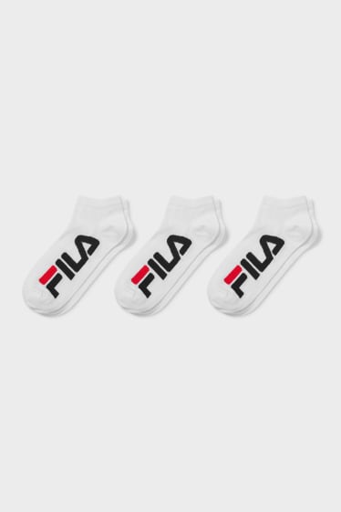 Dámské - FILA - multipack 3 ks - ponožky do tenisek - bílá