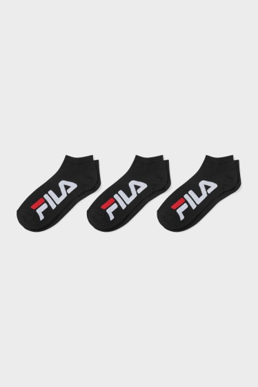Dámské - FILA - multipack 3 ks - ponožky do tenisek - černá