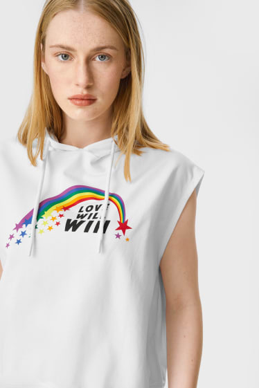 Women - CLOCKHOUSE - hoodie - PRIDE - white
