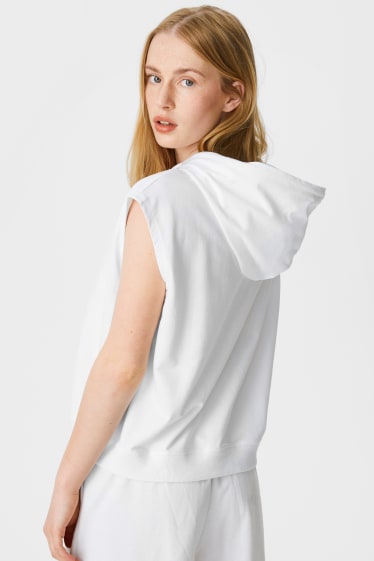 Kobiety - CLOCKHOUSE - bluza z kapturem - PRIDE - biały
