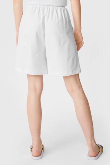 Women - CLOCKHOUSE - sweat shorts - PRIDE - white