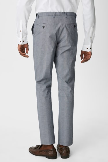 Uomo - Chino - slim fit - stretch - grigio melange