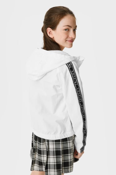Children - Friends - jacket with hood - white