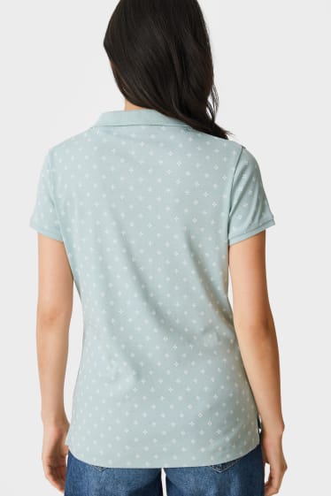 Kobiety - Koszulka polo Basic - miętowa zieleń
