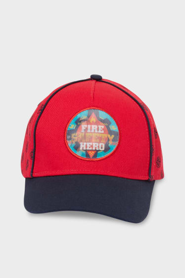 Children - Fireman Sam cap - red