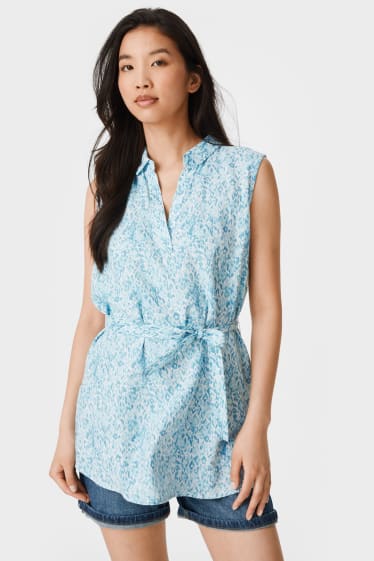 Women - Blouse top - turquoise
