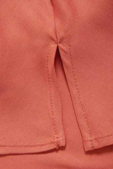 Women - Blouse top - terracotta