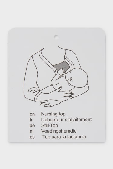 Donna - Confezione da 2 - reggiseno per allattamento - imbottito - nero