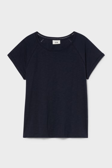 Kobiety - T-shirt - ciemnoniebieski