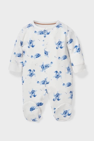 Babys - Baby-Schlafanzug - cremeweiss