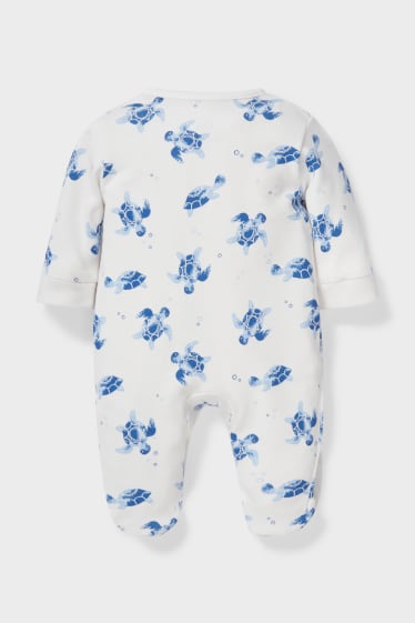 Babys - Baby-Schlafanzug - cremeweiss