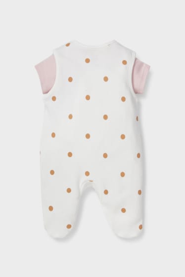 Babies - Romper set  - 2 piece - rose