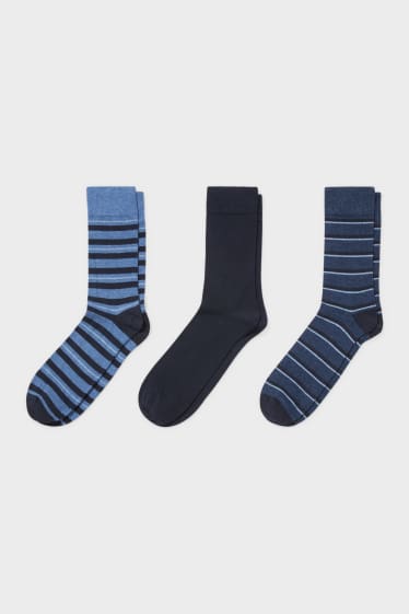 Men - Multipack of 3 - socks - Aloe vera - dark blue