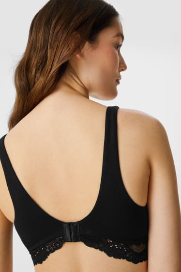 Women - Multipack of 2 - nursing bra - padded - black