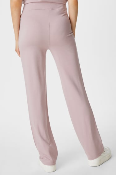 Women - Maternity jersey trousers - rose