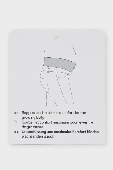Women - Maternity jersey trousers - light brown
