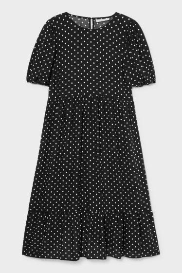 Jóvenes - CLOCKHOUSE - vestido - de puntos - negro