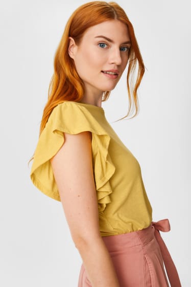 Women - VERO MODA - T-shirt - yellow