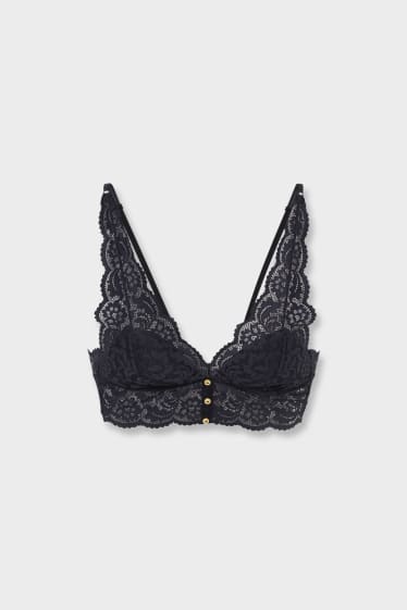 Damen - Bralette - wattiert - dunkelblau