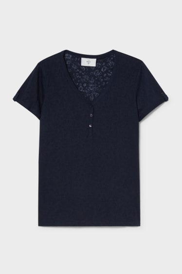 Women - Basic T-shirt - dark blue