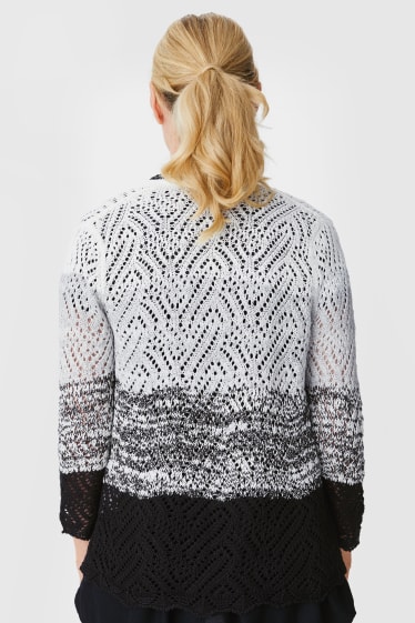 Women - Cardigan - shiny - white