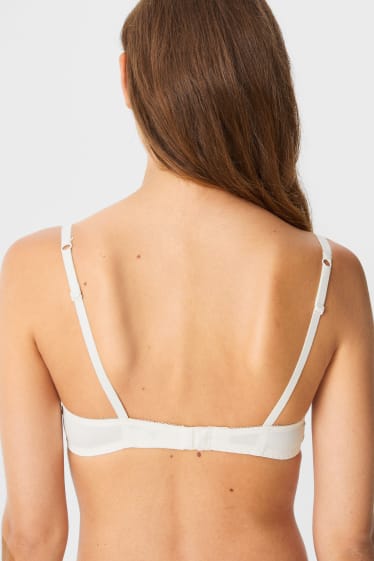 Women - Underwire bra - FULL COVERAGE - padded - creme