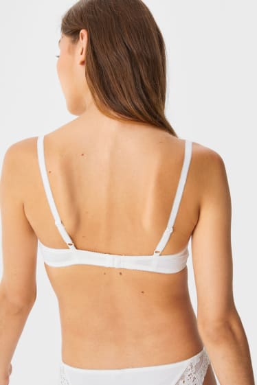 Femmes - Soutien-gorge avec armatures - DEMI - ampliforme - blanc crème