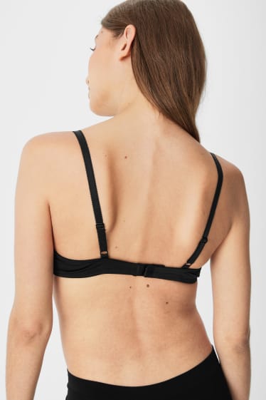 Women - Underwire bra - FULL COVERAGE - padded - black