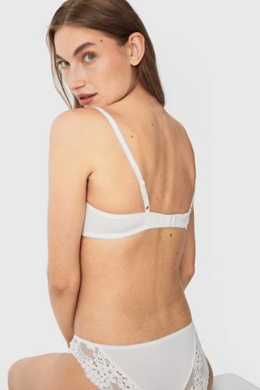 Women - Underwire bra - FULL COVERAGE - cremewhite