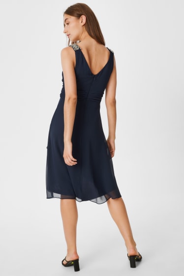 Women - Fit & flare dress - formal - dark blue