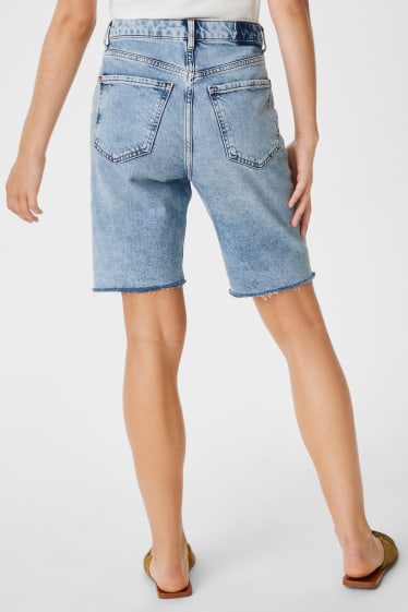 Donna - Bermuda in jeans collezione Premium - jeans blu